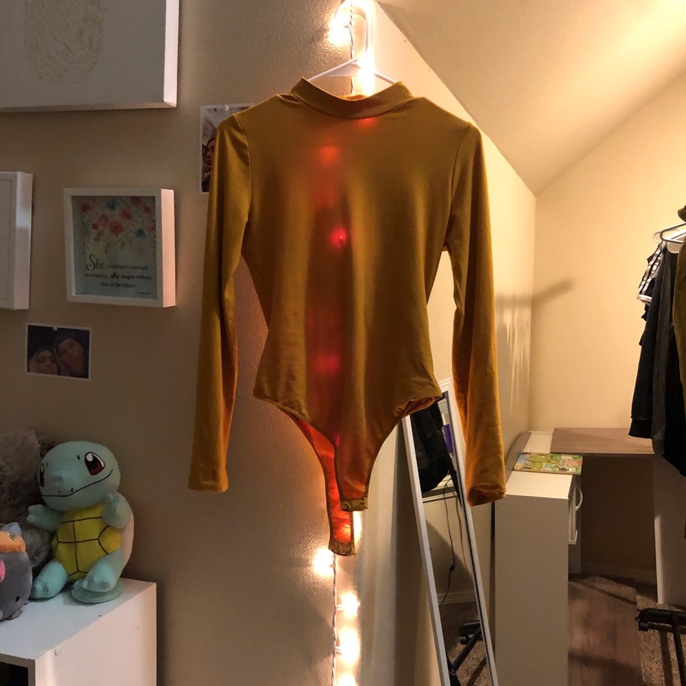 Yellow bodysuit